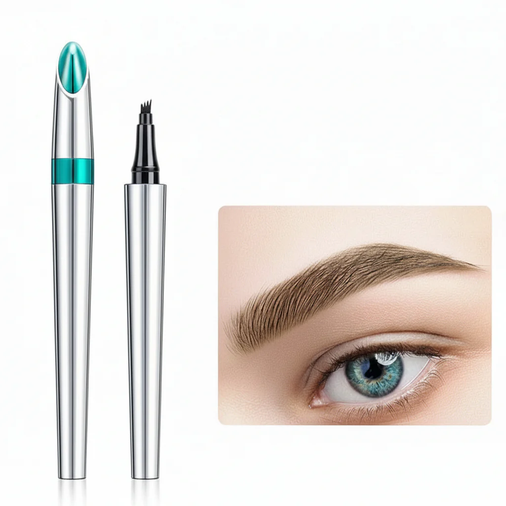 Eyebrow Pencil Microblading 4 Tip Waterproof Brow Makeup Pen