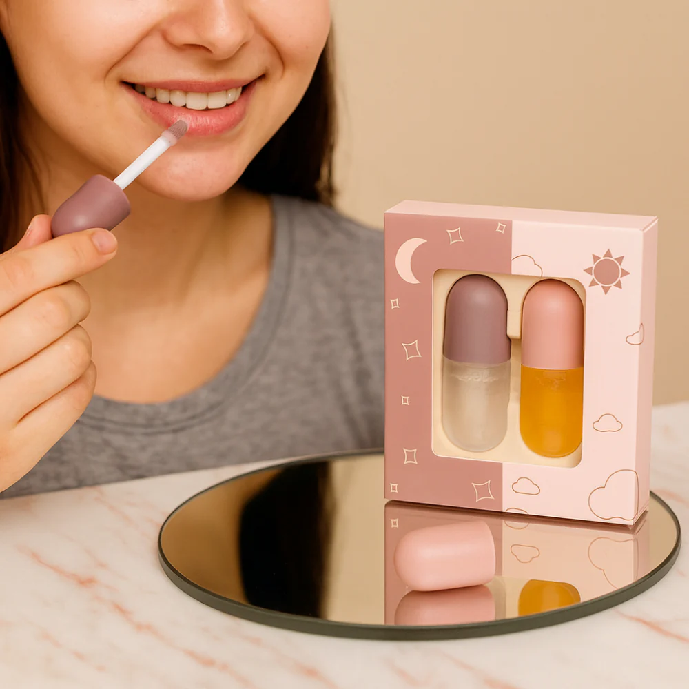 Lip Gloss Plumper Hydrating Lip Balm Set