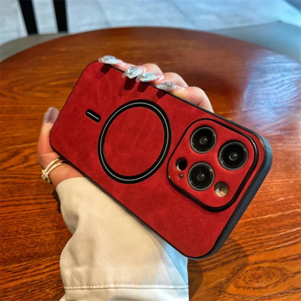 Phone Case MagSafe Magnetic Textured Slim Cover