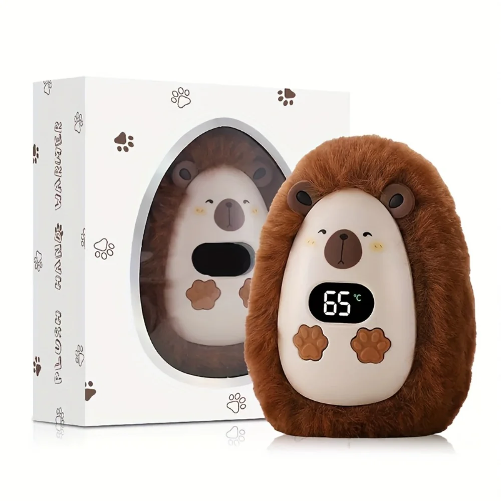 Hand Warmers Rechargeable Plush Pocket Heater With LCD Display