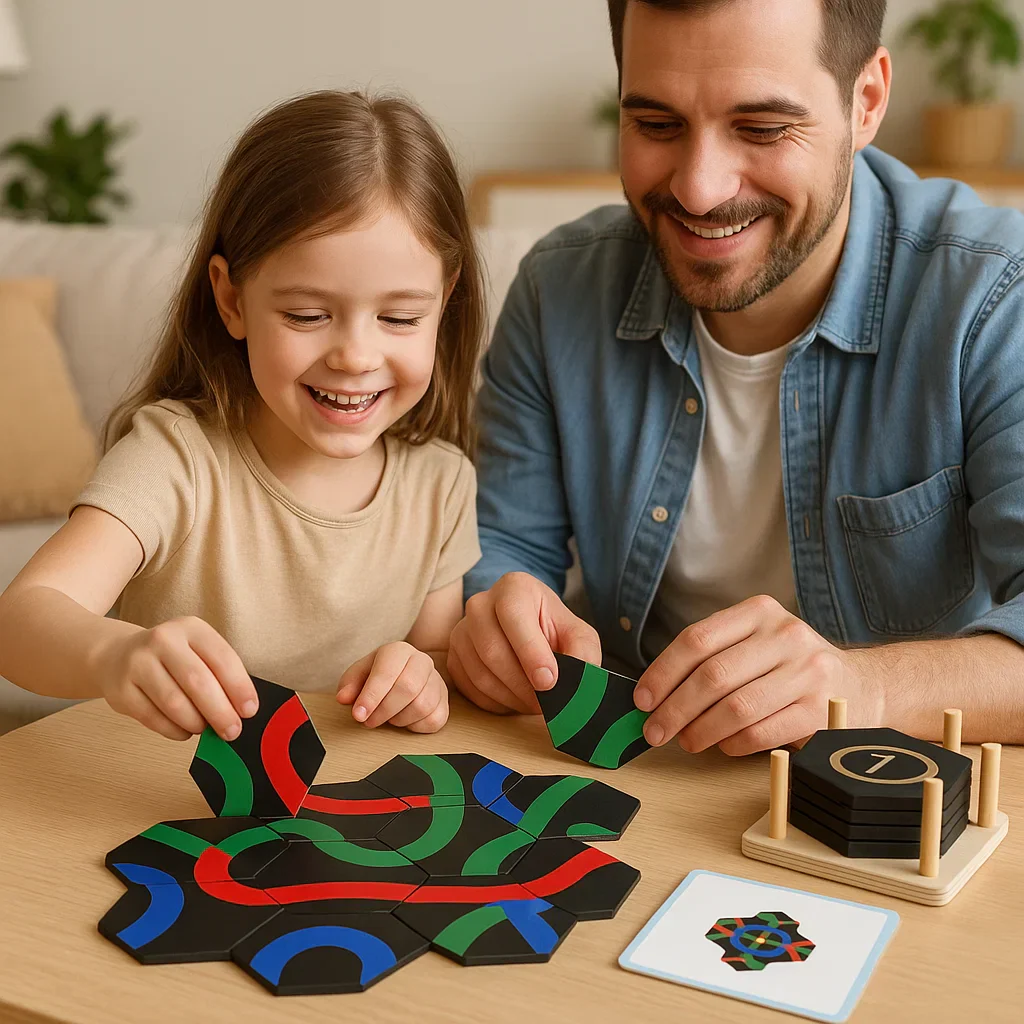 Puzzle Game Logic Board Kids Educational Path Toy