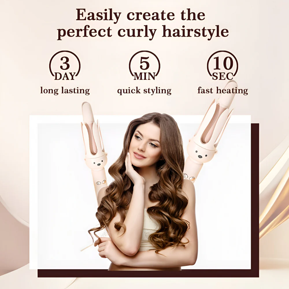 Hair Curler Automatic Rotating Ceramic Curling Iron Easy Styling