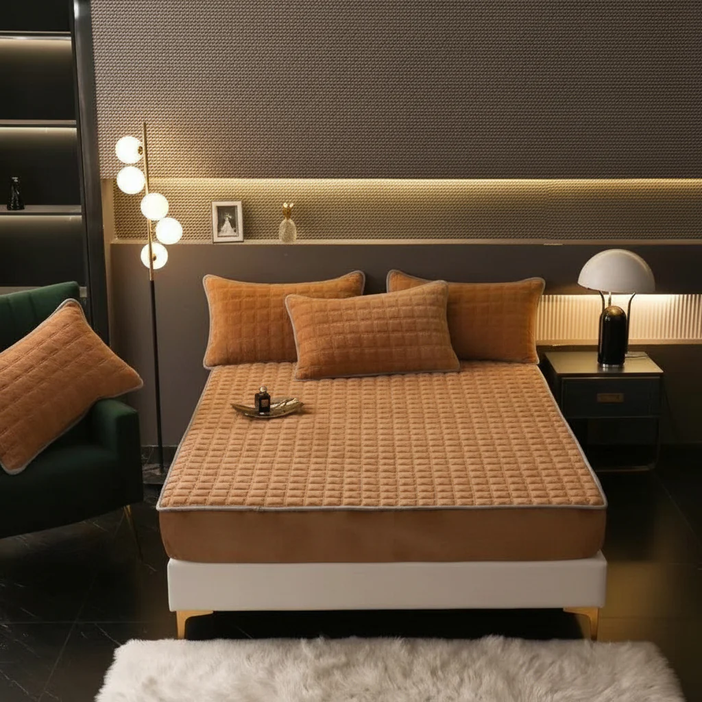 Bed Sheets Fitted Sheet Soft Breathable Mattress Cover