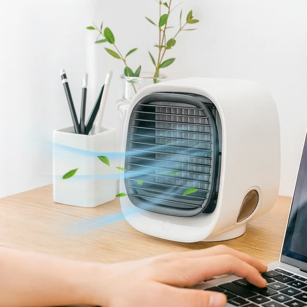 Fan Air Cooler Humidifier Desk Mini USB Room Device