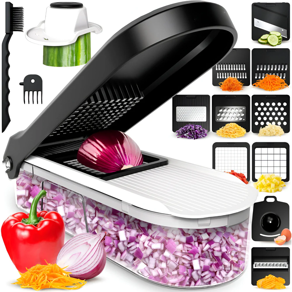 Vegetable Chopper Manual Food Prep Cutter Set