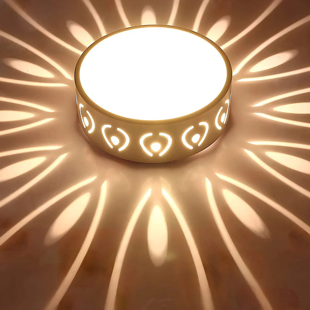 Ceiling Light LED Modern Crystal Round Fixture Hallway Mount