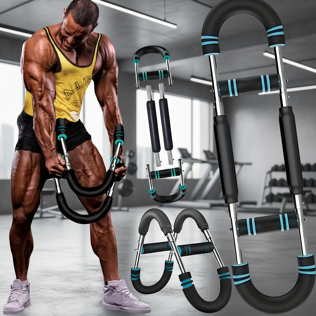 Resistance Bands Chest Trainer Adjustable Steel Arm Exerciser