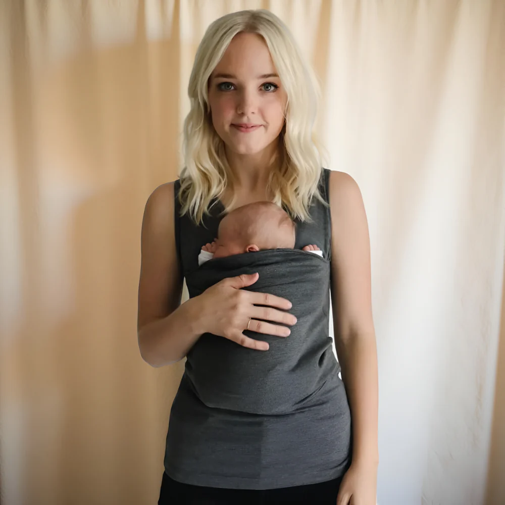 Baby Carrier Tee Hands-Free Wrap Shirt Style Infant Holder