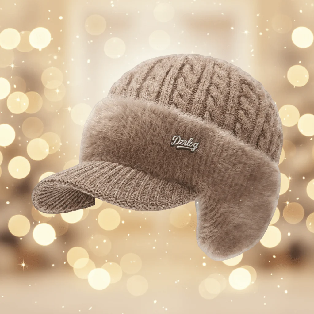 Winter Hat Trapper Ear Protection Windproof Fur Lined Cap