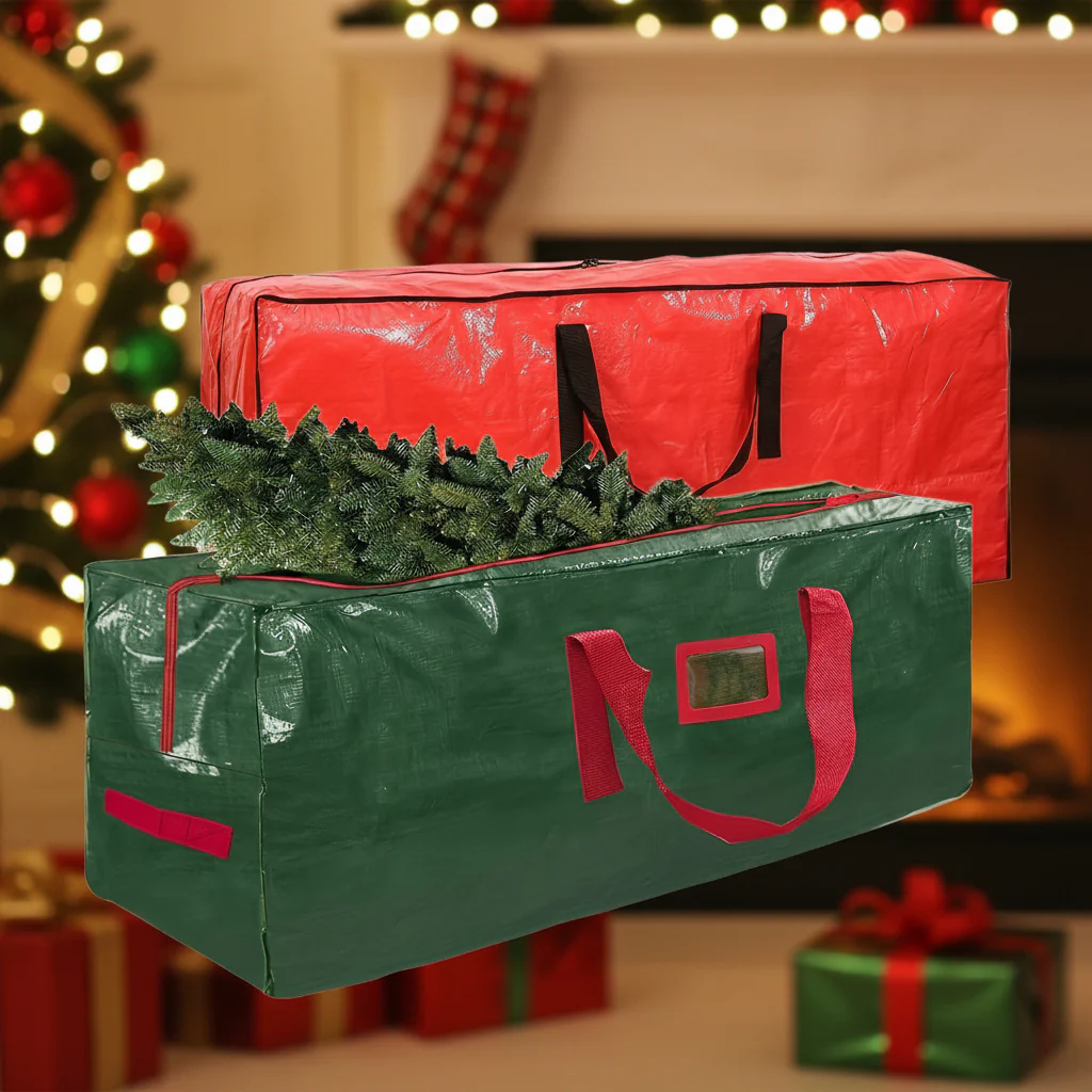 Christmas Tree Storage Bag Heavy Duty Waterproof Plastic Organizer