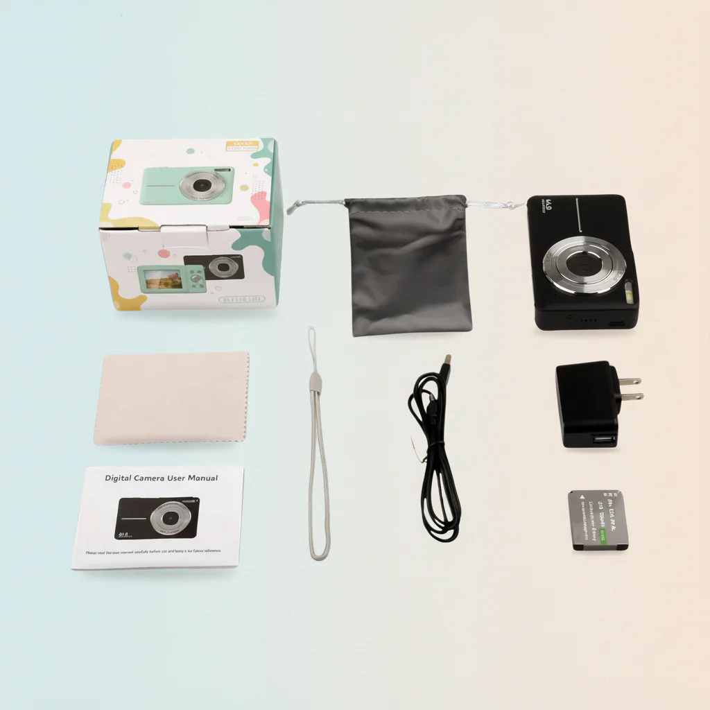 Digital Camera Vintage Compact 1080p Video Point Shoot