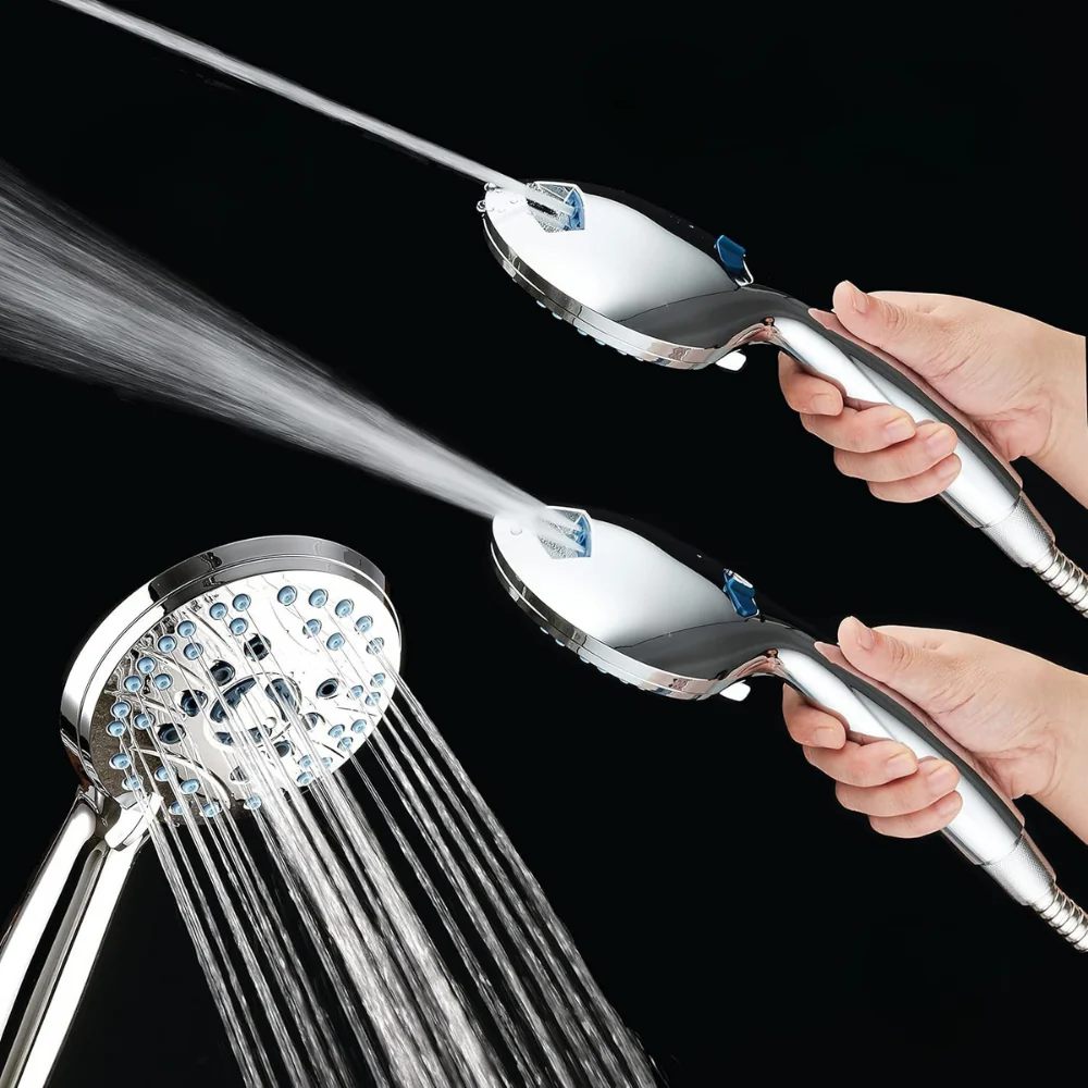 Shower Head Handheld High Pressure Multi Spray Hose Kit