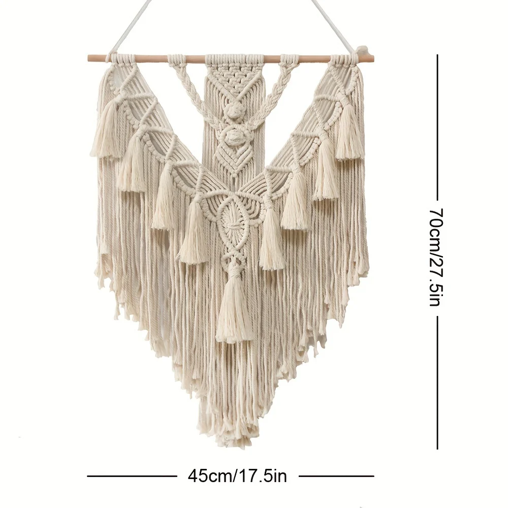 Bohemian Macrame Wall Hanging | Handcrafted Woven Tapestry