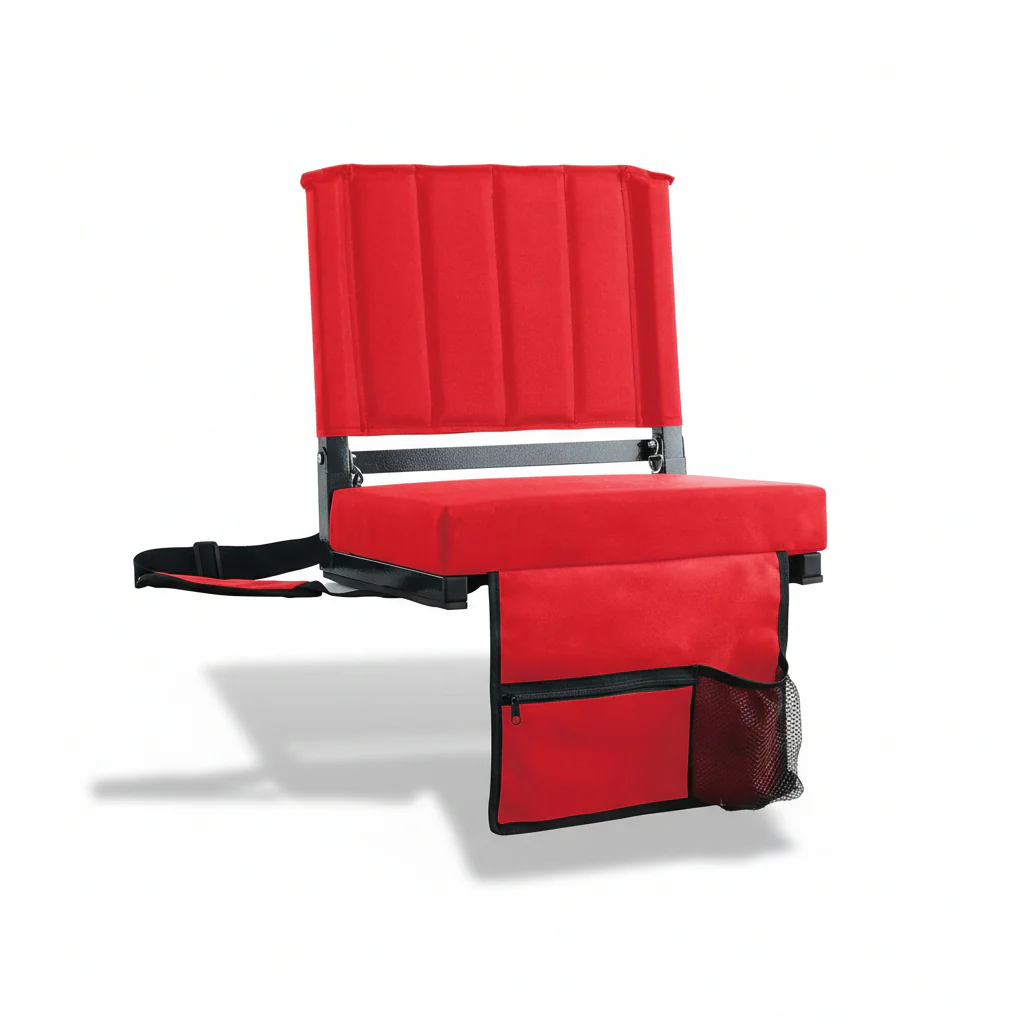 Stadium Seat Padded Folding Bleacher Chair Backrest