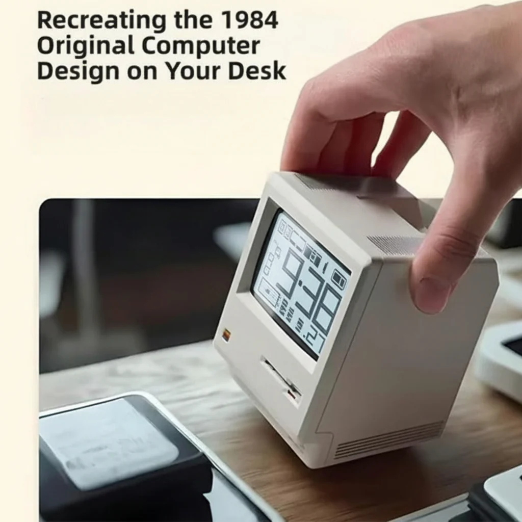 Night Light Retro Computer Luminous Plastic Desk Lamp