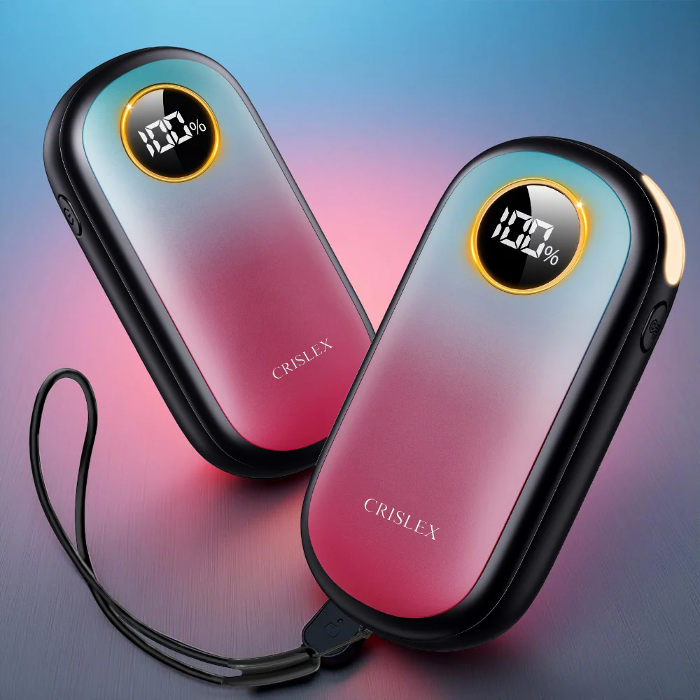 Hand Warmer Electric Rechargeable Pocket Heater Dual Pack
