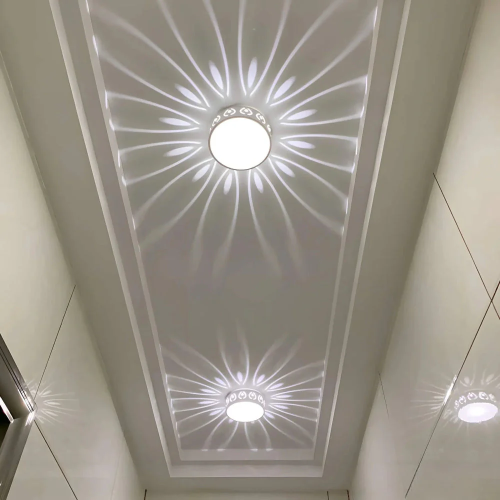 Ceiling Light LED Modern Crystal Round Fixture Hallway Mount