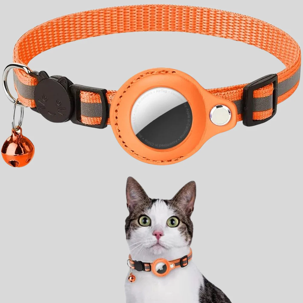 Cat Collar GPS Holder Reflective Breakaway Adjustable Strap