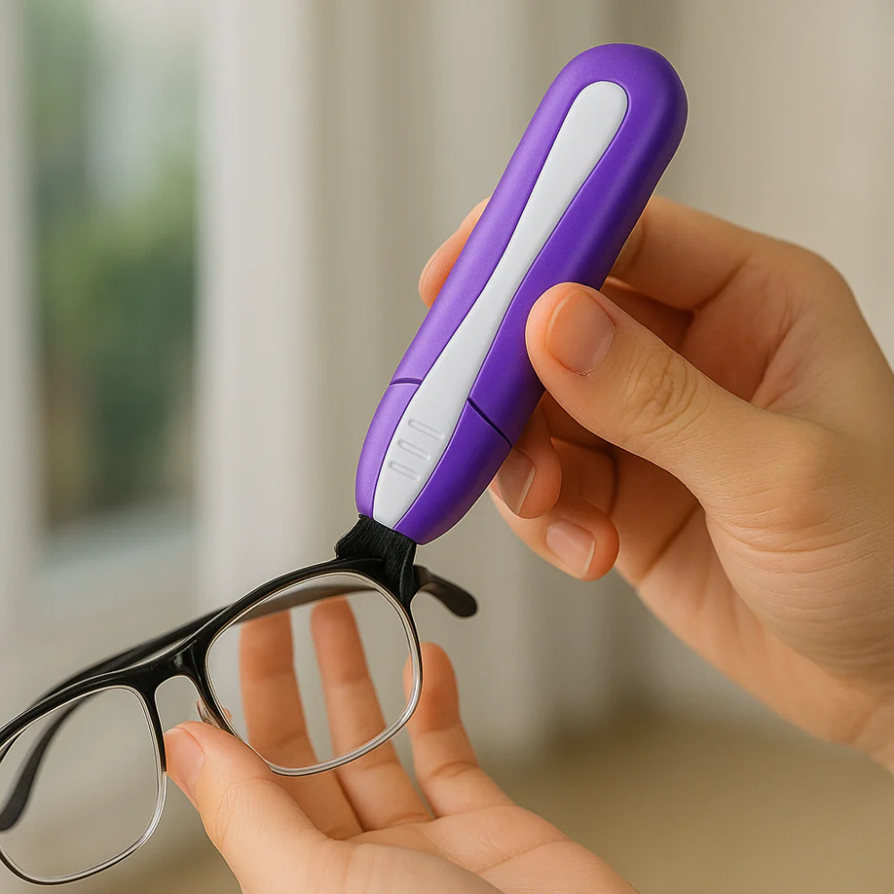 Glasses Cleaner Carbon Dry Cleaning Tool Portable Lens Device