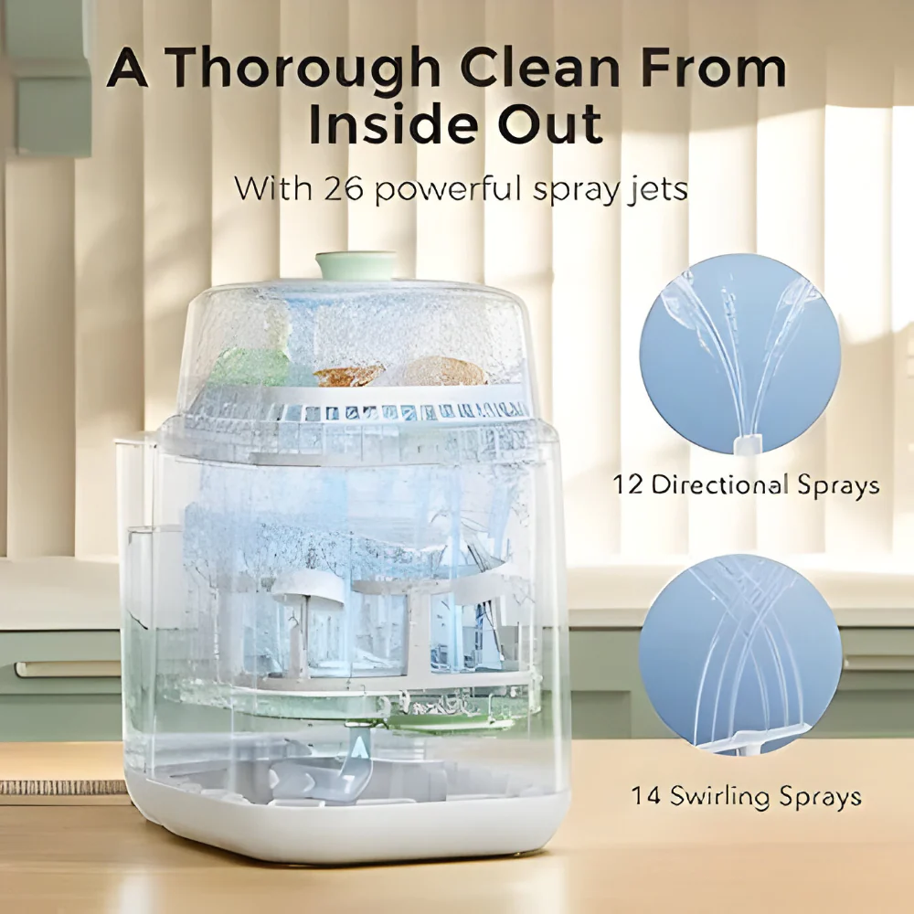 Baby Bottle Washer Countertop Electric Feeding Cleaner