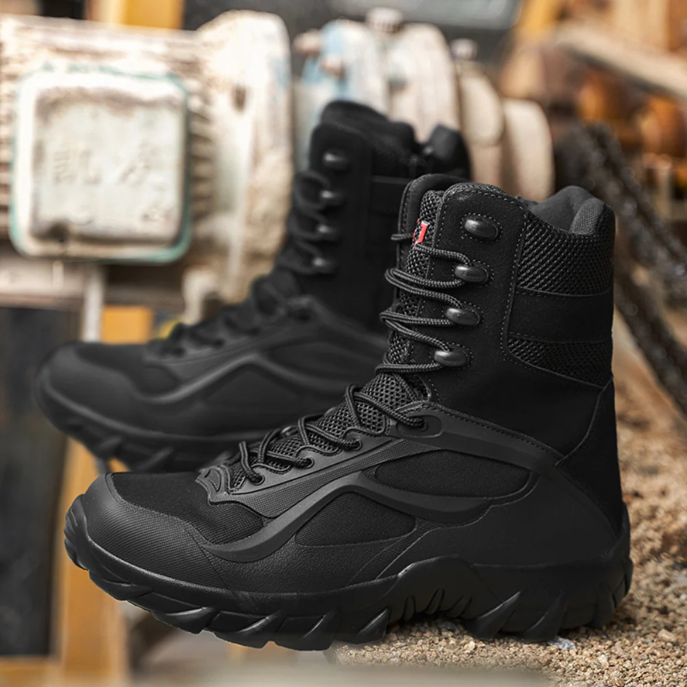 Men’s Work Boots Tactical Ankle Support Outdoor Footwear