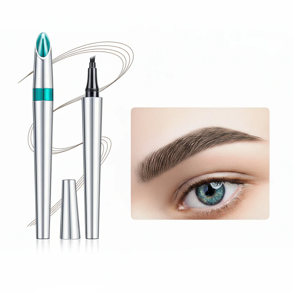 Eyebrow Pencil Microblading 4 Tip Waterproof Brow Makeup Pen