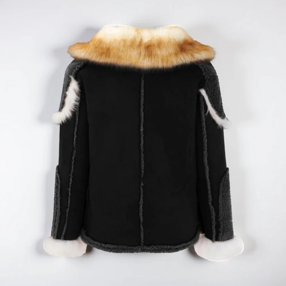 Men's Winter Coat Oversized Heavy Collar Jacket Outerwear