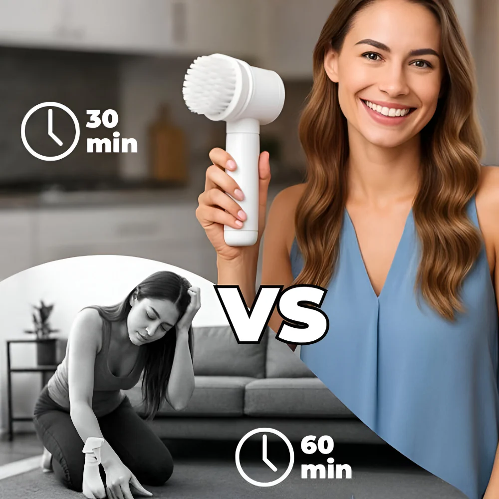 Electric Scrubber Rotary Cleaning Brush Household Tool