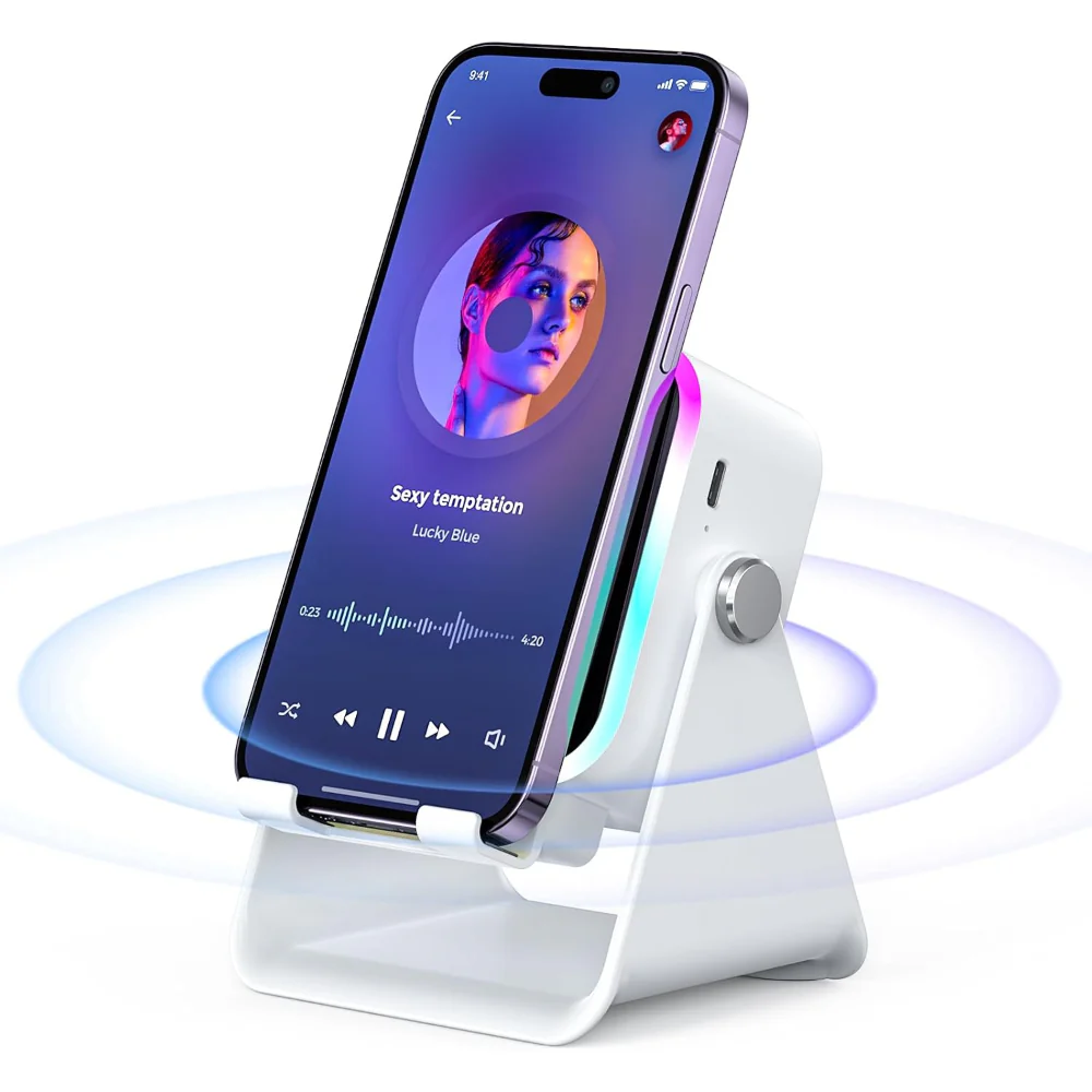 Bluetooth Speaker Induction Phone Stand Wireless Charger