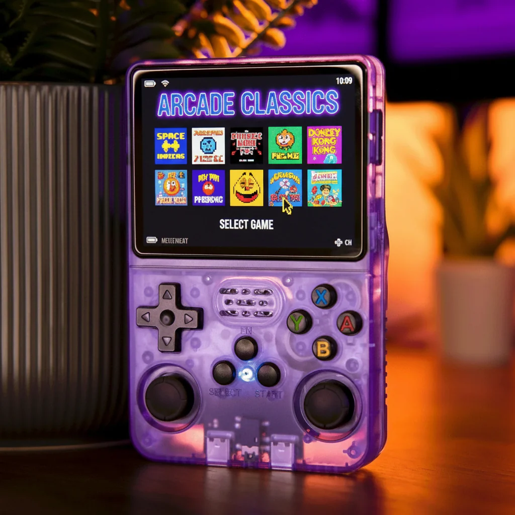 Handheld Game Console Retro Portable Gaming Player IPS Screen