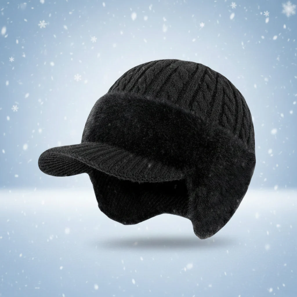 Winter Hat Trapper Knit Cap Ear Flap Cold Weather Wear