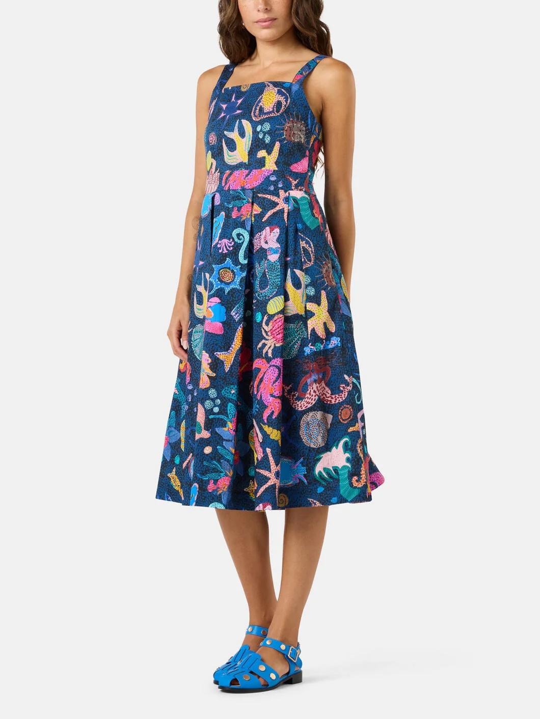 Mermaid Waves Apron Dress